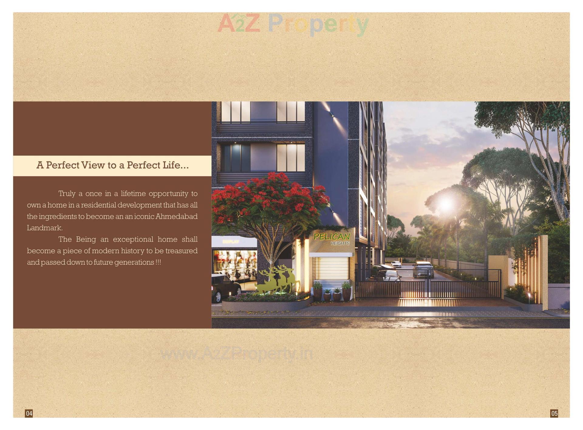 3D Elevation of real estate project Pelican Heights located at Vinzol, Ahmedabad, Gujarat