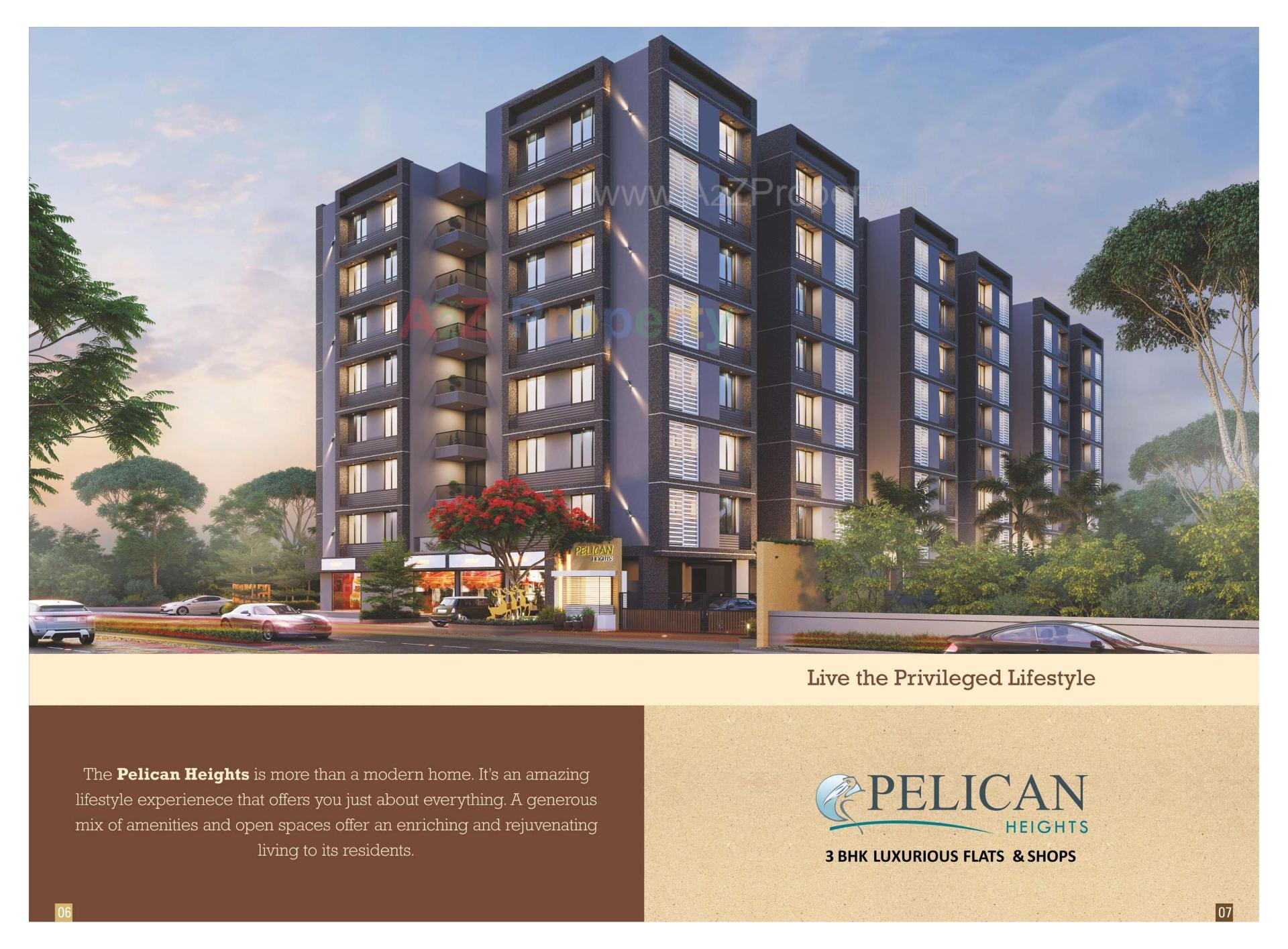 3D Elevation of real estate project Pelican Heights located at Vinzol, Ahmedabad, Gujarat