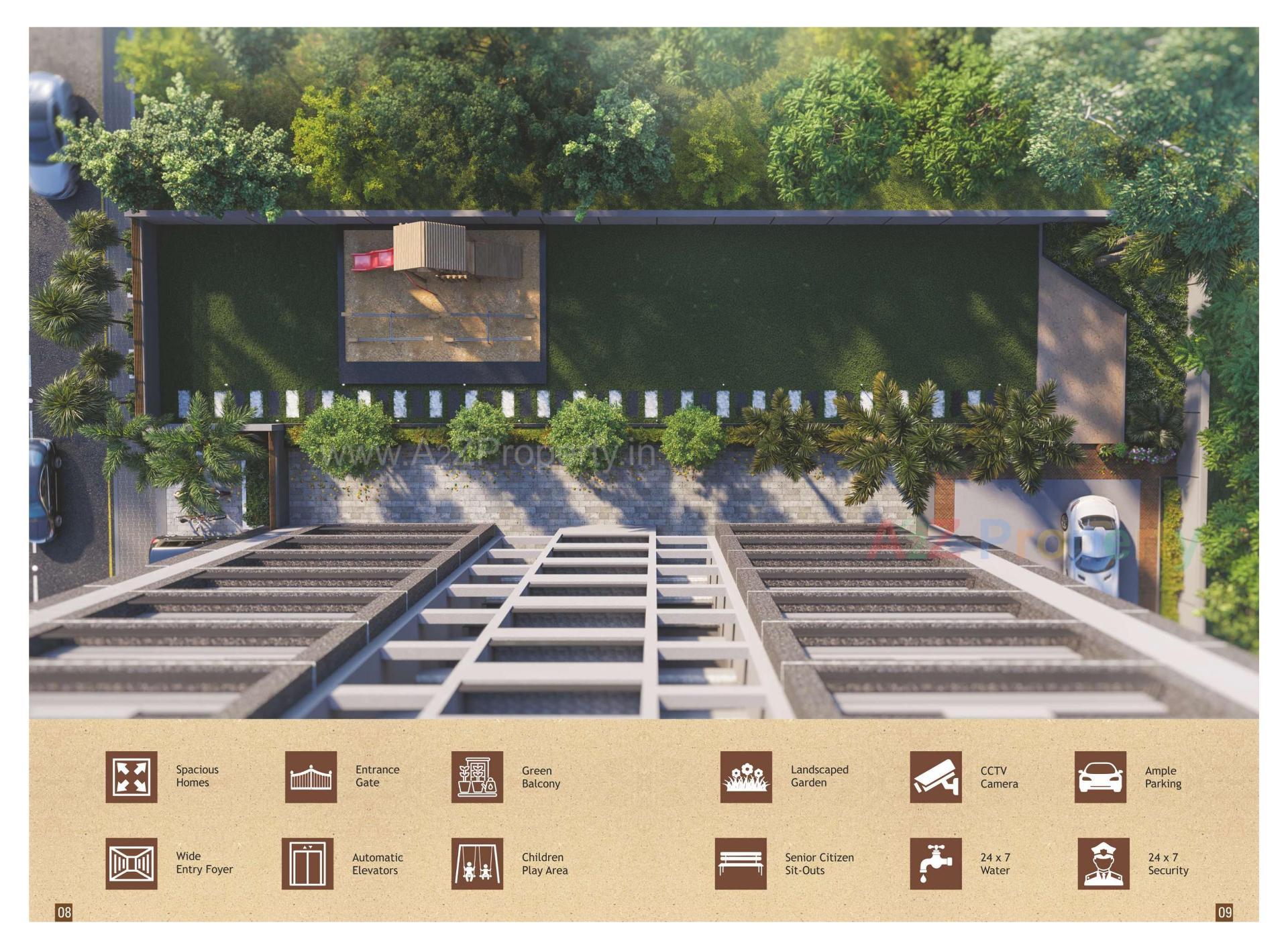 3D Elevation of real estate project Pelican Heights located at Vinzol, Ahmedabad, Gujarat