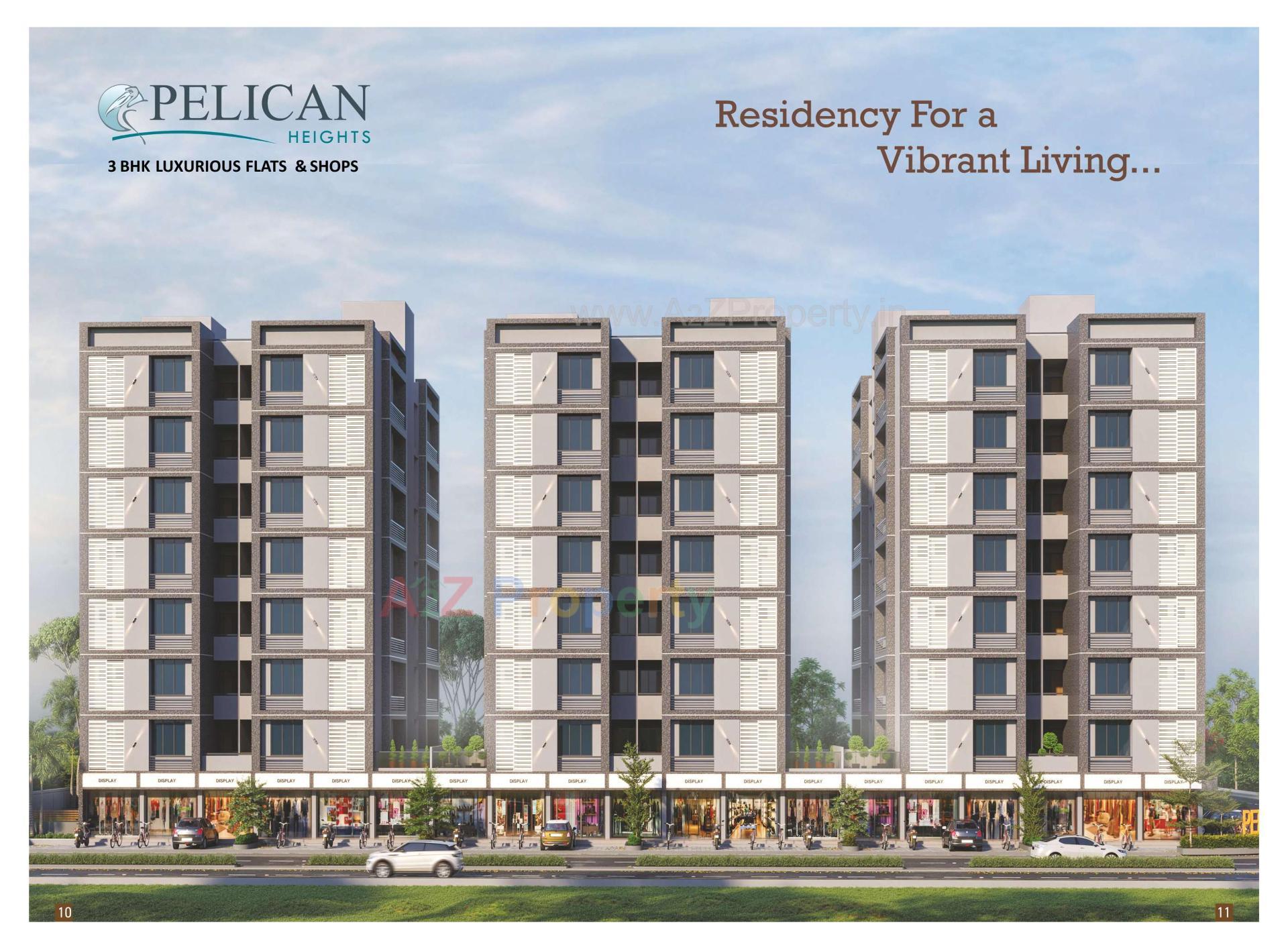 3D Elevation of real estate project Pelican Heights located at Vinzol, Ahmedabad, Gujarat