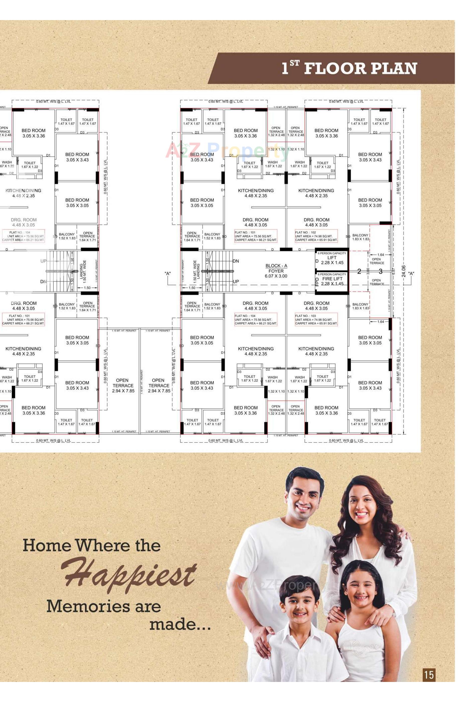 Layout of real estate project Pelican Heights located at Vinzol, Ahmedabad, Gujarat