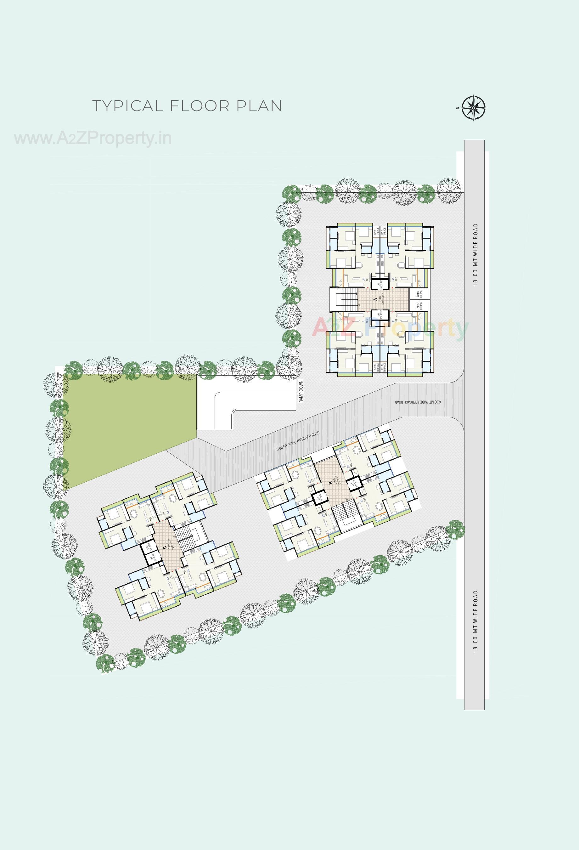 Layout of real estate project Pelican Paradise located at Nikol, Ahmedabad, Gujarat