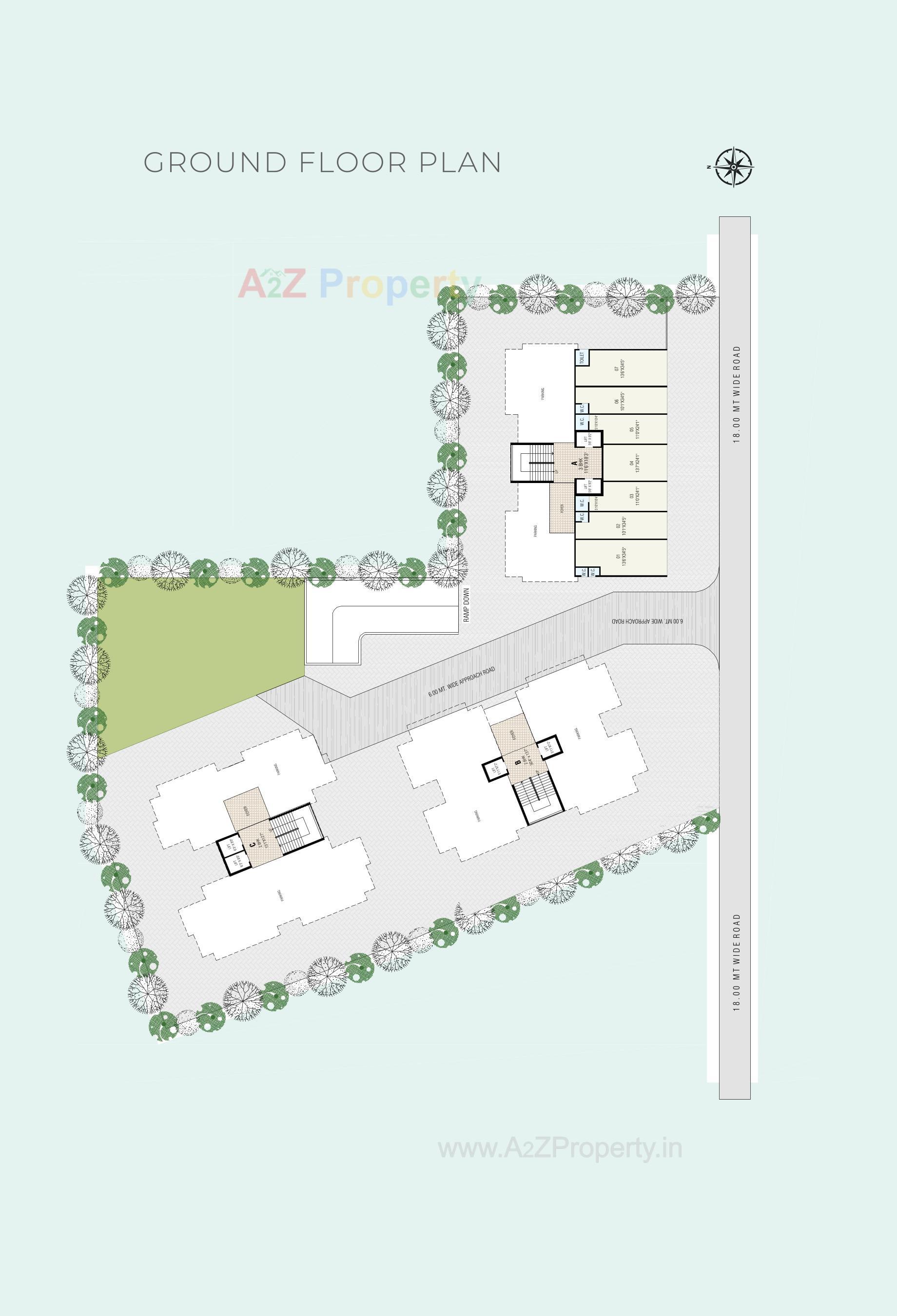 Layout of real estate project Pelican Paradise located at Nikol, Ahmedabad, Gujarat