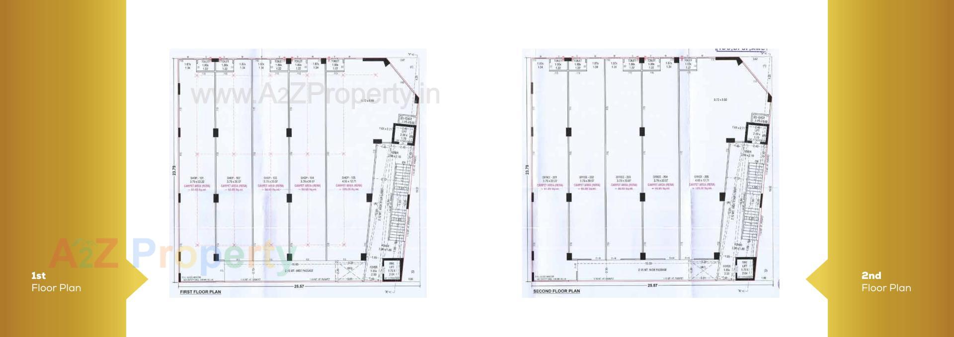 Layout of real estate project Petal Progress located at Chandkheda, Ahmedabad, Gujarat