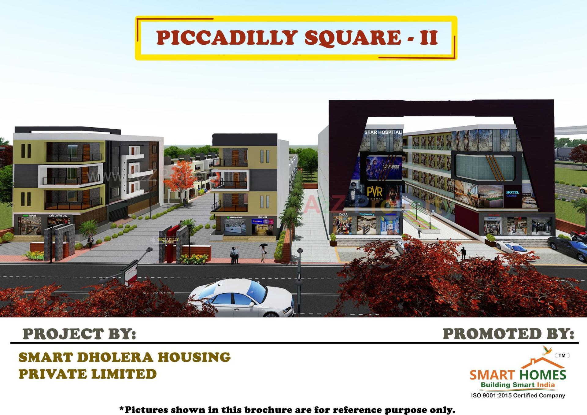 3D Elevation of real estate project Piccadilly Square Ii located at Kadipur, Ahmedabad, Gujarat