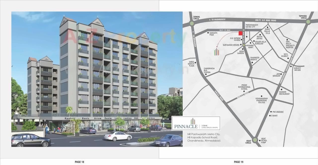  of real estate project Pinnacle located at Chandkheda, Ahmedabad, Gujarat