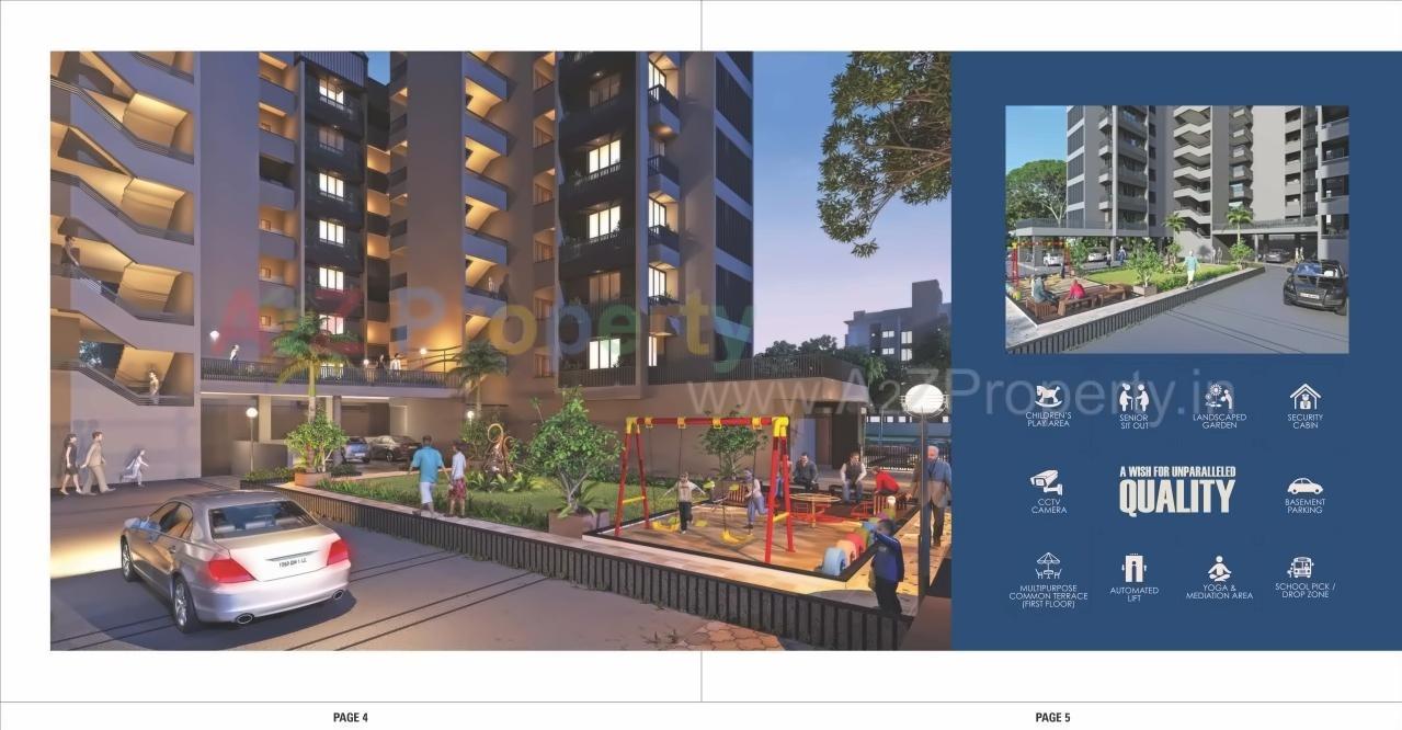 3D Elevation of real estate project Pinnacle located at Chandkheda, Ahmedabad, Gujarat