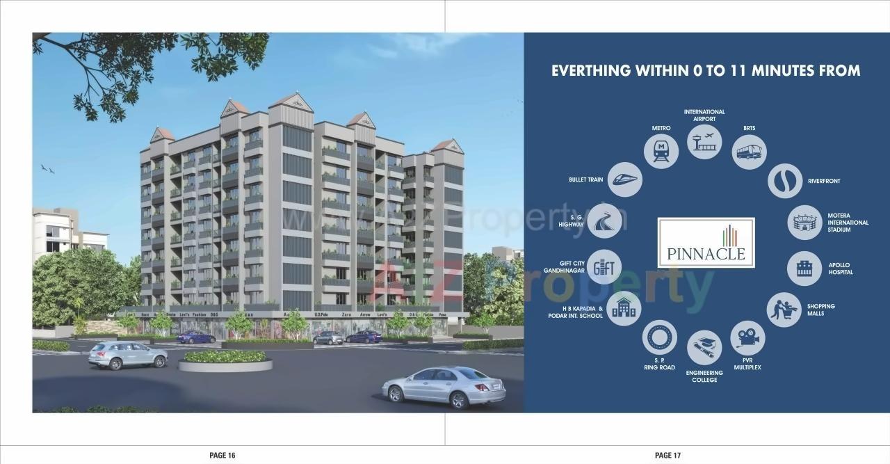  of real estate project Pinnacle located at Chandkheda, Ahmedabad, Gujarat