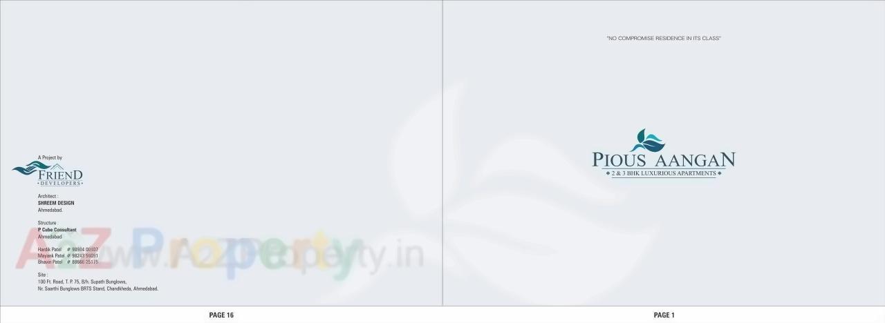  of real estate project Pious Aangan located at Chandkheda, Ahmedabad, Gujarat