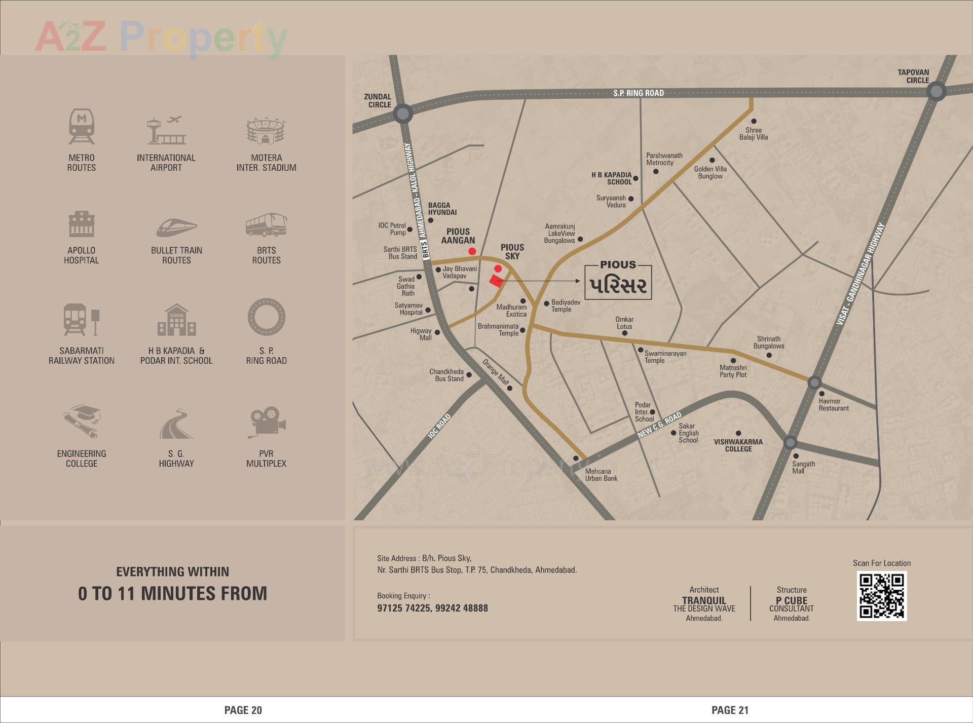  of real estate project Pious Parisar located at Chandkheda, Ahmedabad, Gujarat