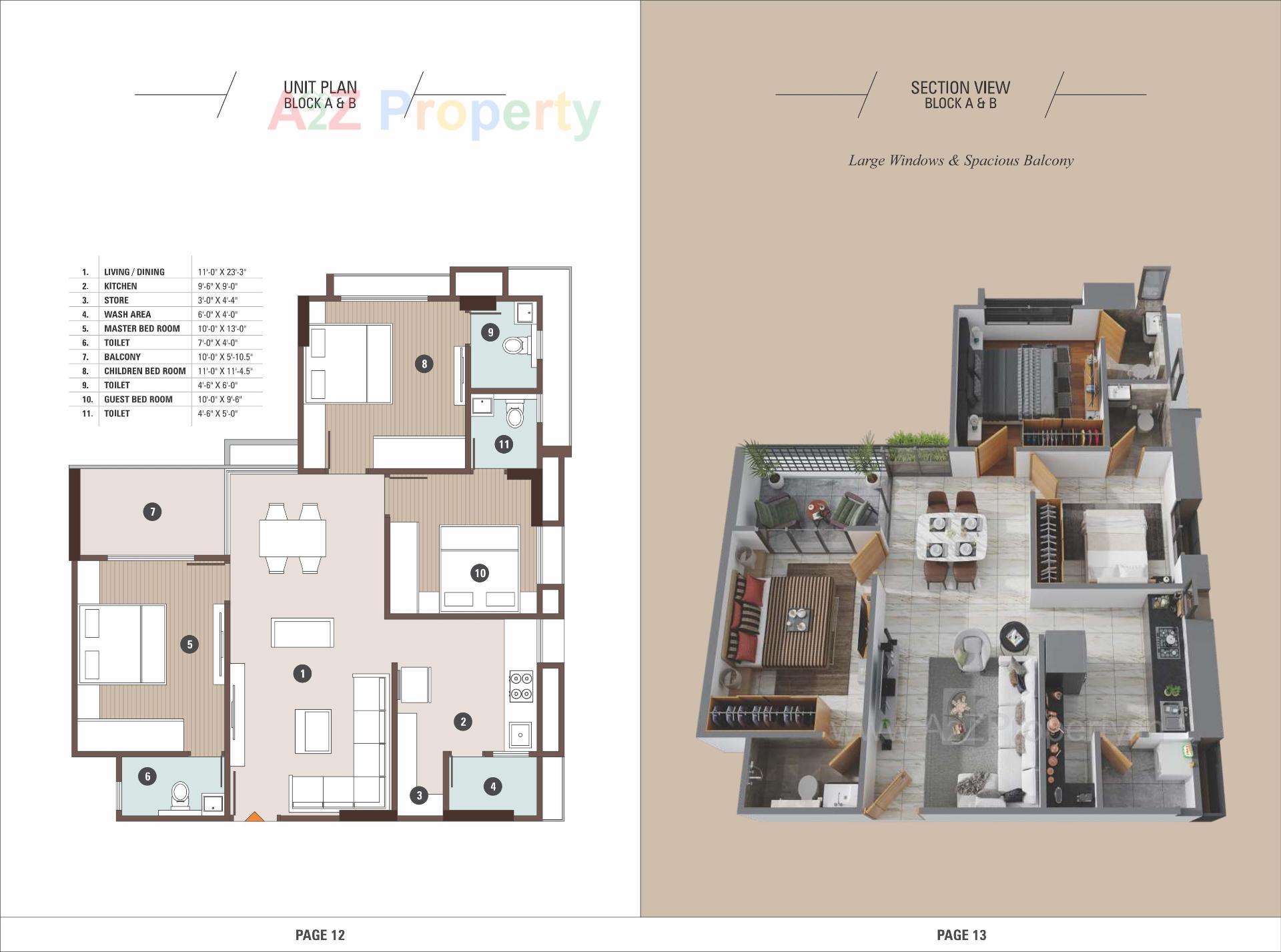 Layout of real estate project Pious Parisar located at Chandkheda, Ahmedabad, Gujarat