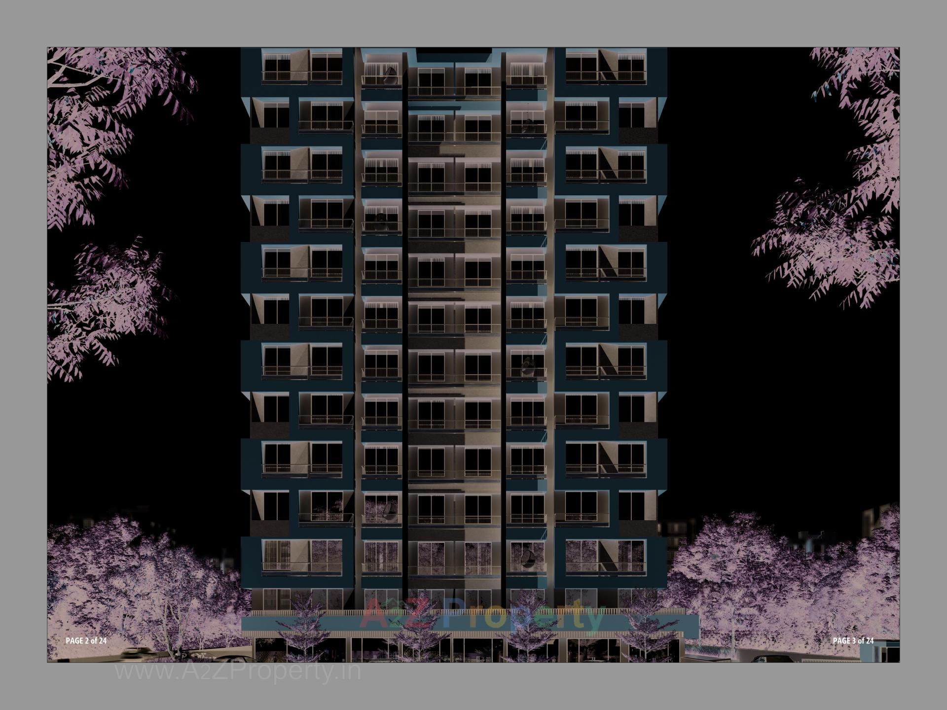 3D Elevation of real estate project Pious Parivar located at Chandkheda, Ahmedabad, Gujarat