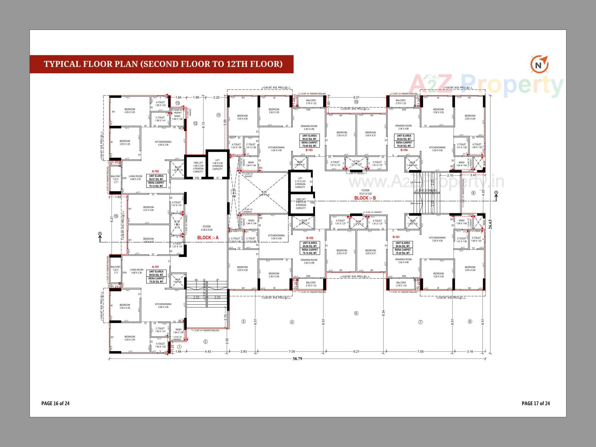 Layout of real estate project Pious Parivar located at Chandkheda, Ahmedabad, Gujarat