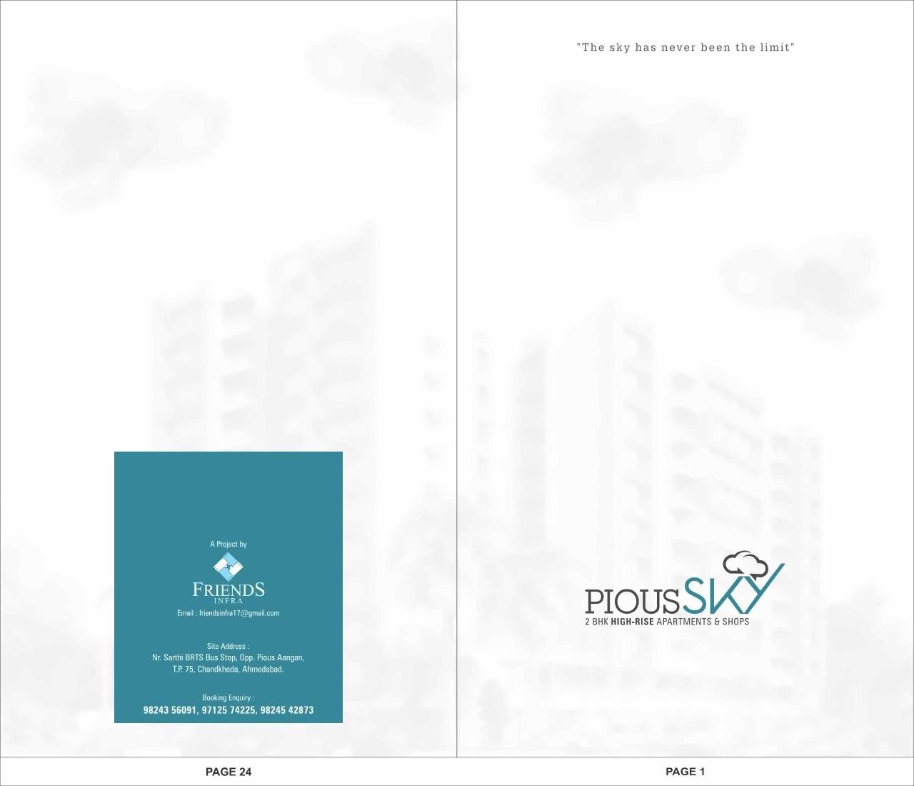  of real estate project Pious Sky located at Sabarmati, Ahmedabad, Gujarat