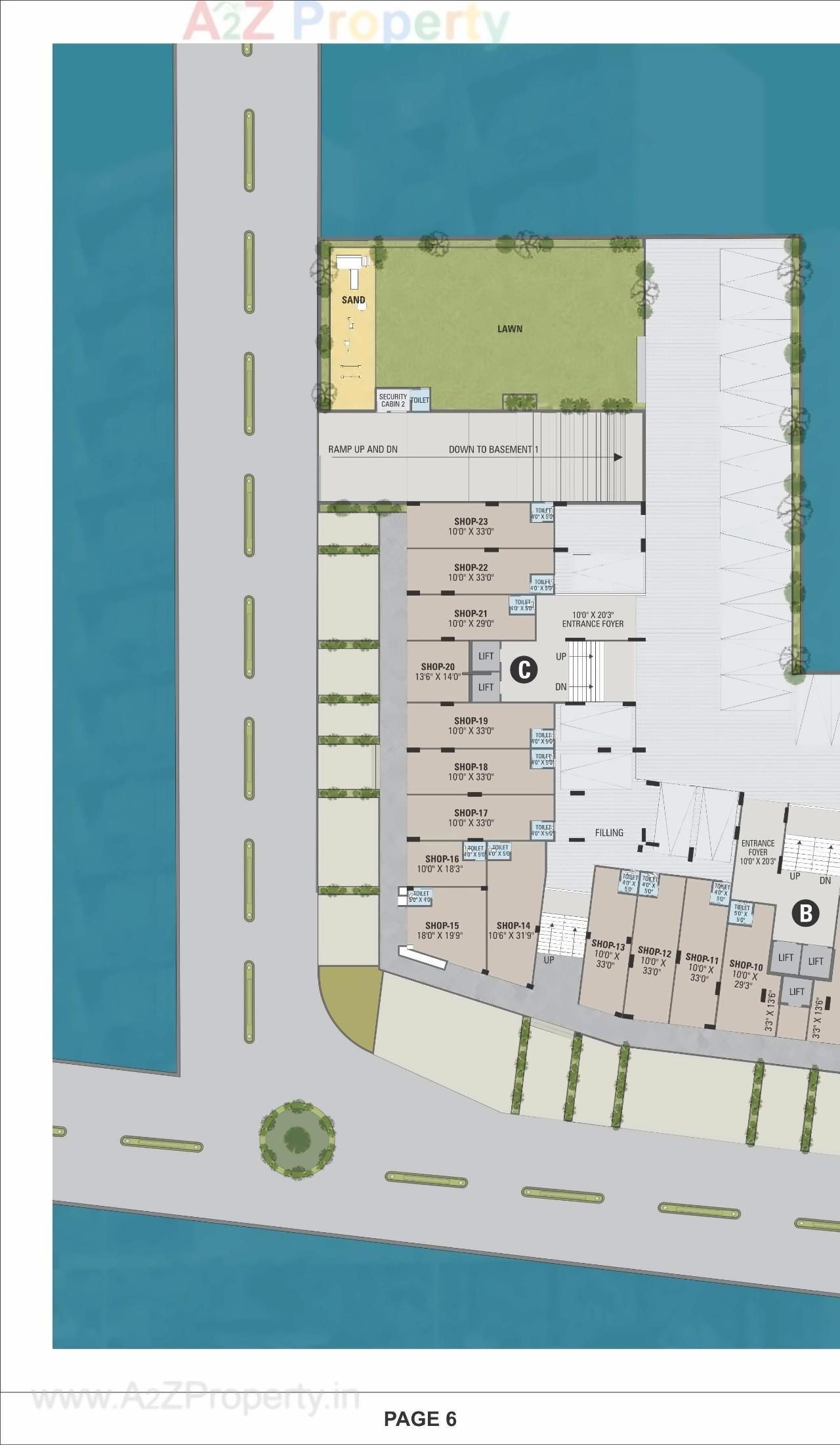 Layout of real estate project Pious Sky located at Sabarmati, Ahmedabad, Gujarat