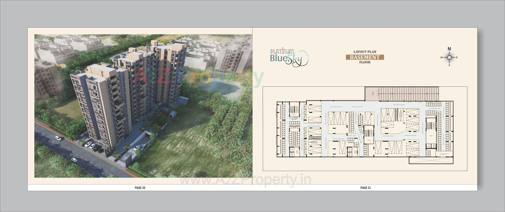 Layout of real estate project Platinum Blue Sky located at Laxmipura, Ahmedabad, Gujarat