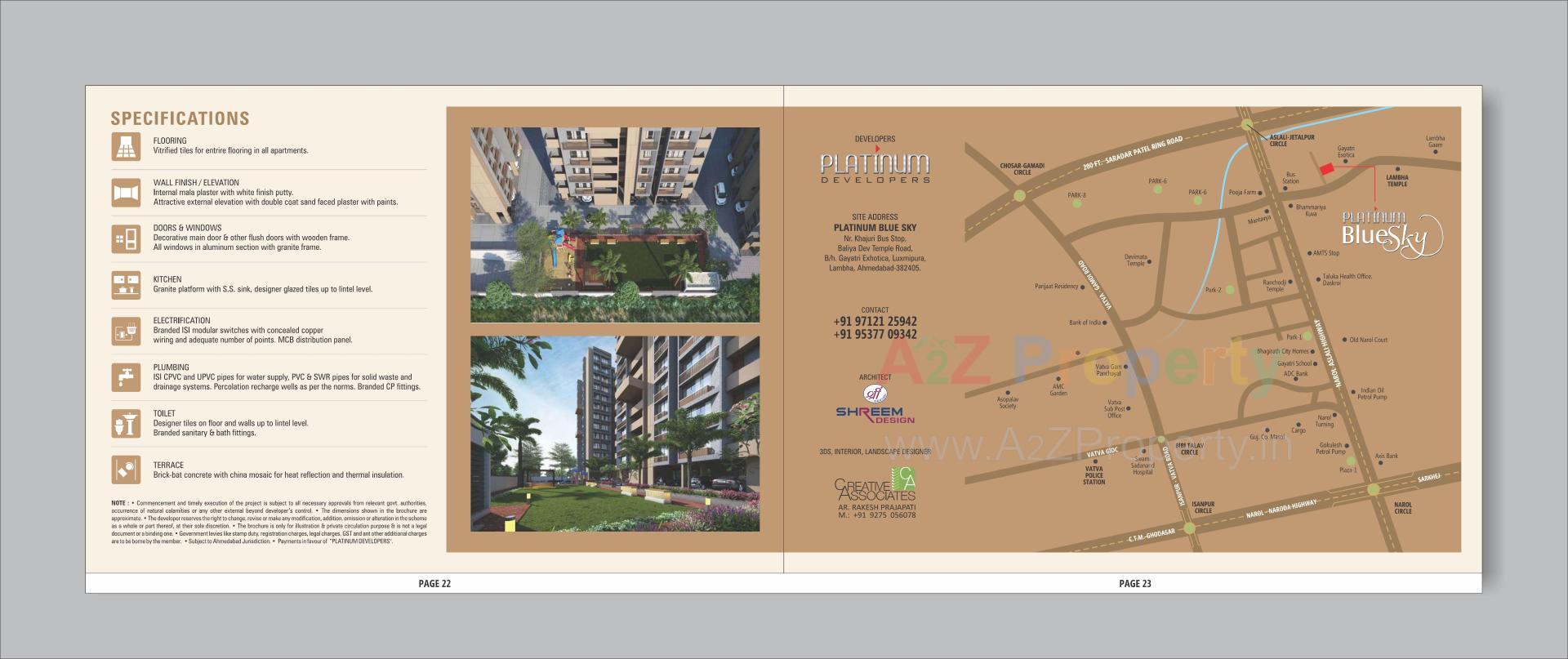  of real estate project Platinum Blue Sky located at Laxmipura, Ahmedabad, Gujarat
