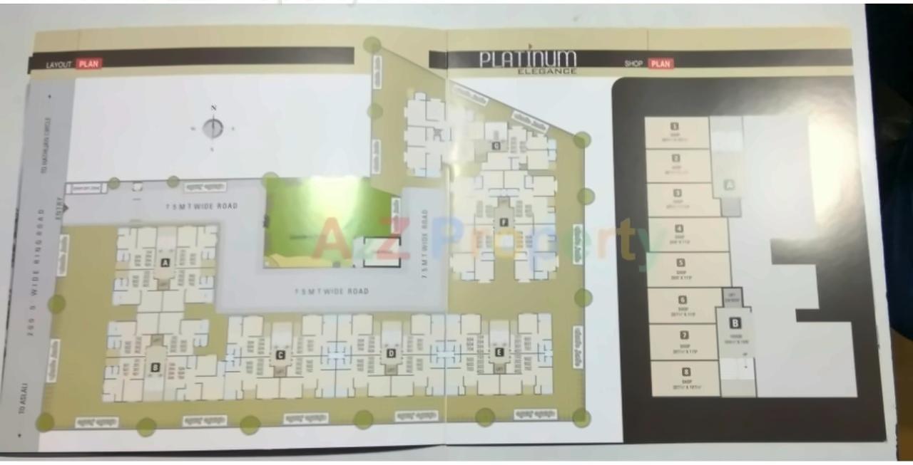 Layout of real estate project Platinum Elegance located at Vinzol, Ahmedabad, Gujarat
