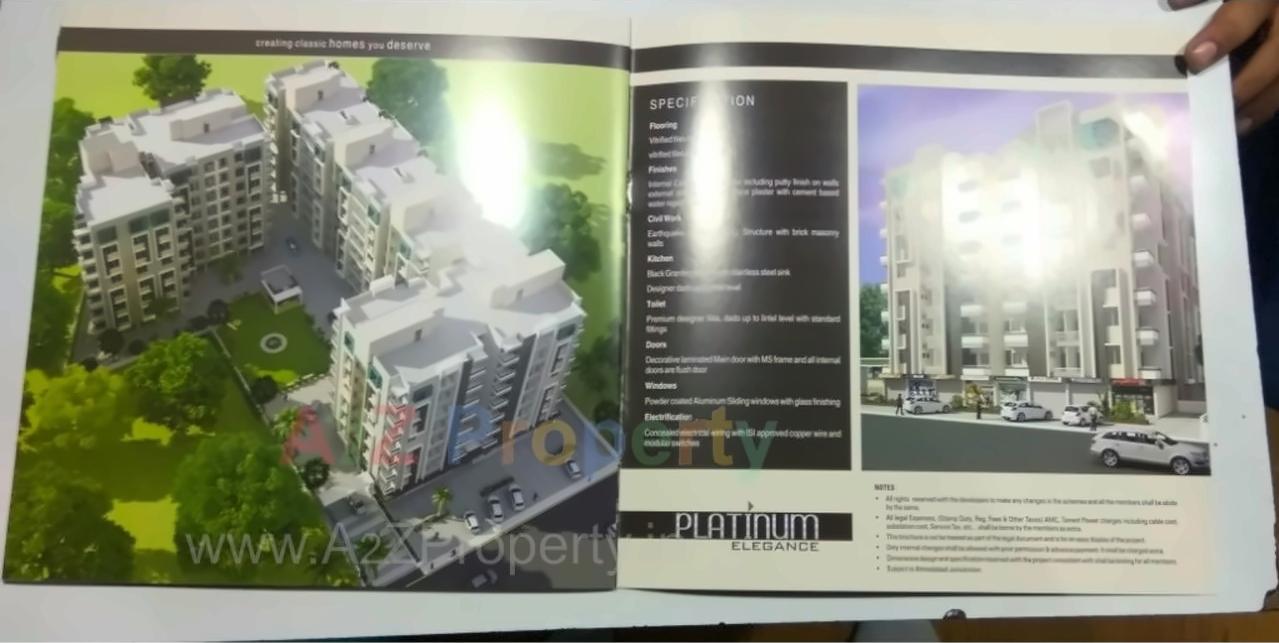 3D Elevation of real estate project Platinum Elegance located at Vinzol, Ahmedabad, Gujarat