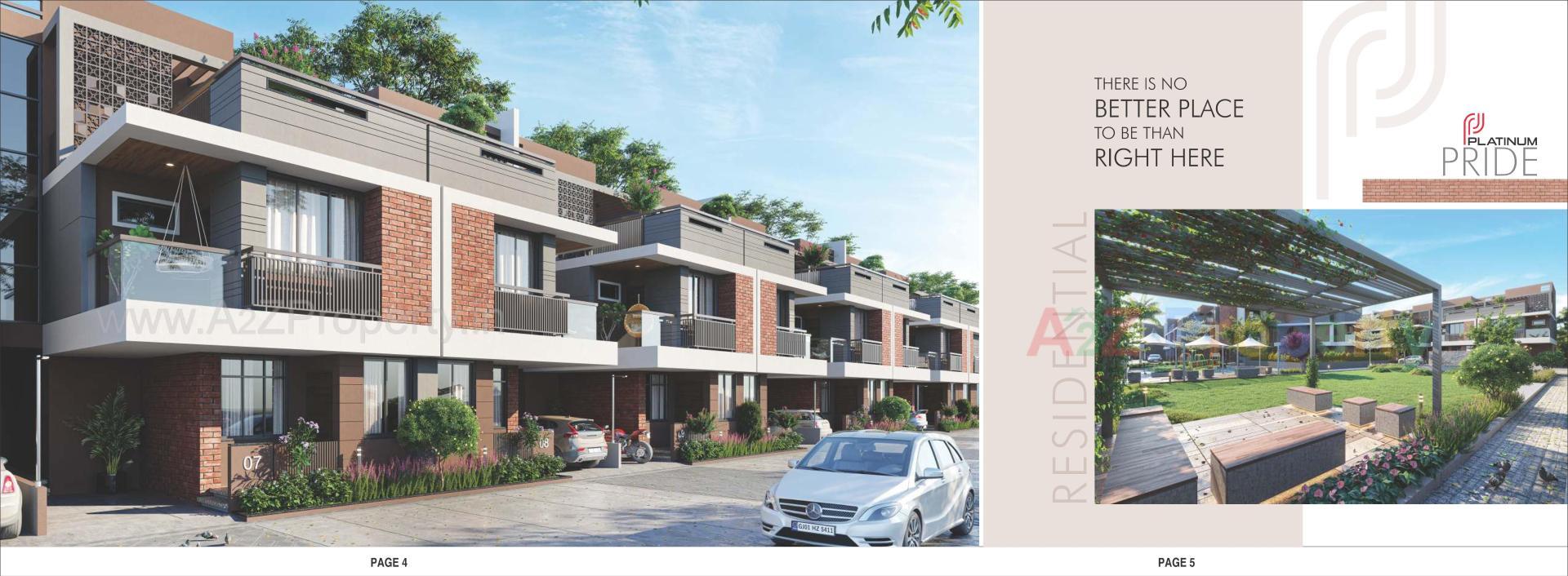 3D Elevation of real estate project Platinum Pride located at Hathijan, Ahmedabad, Gujarat