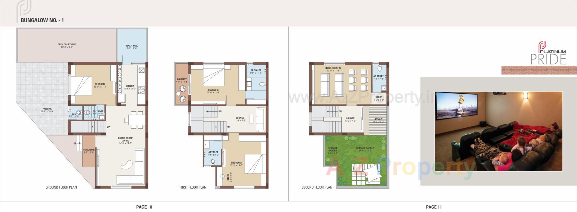 Layout of real estate project Platinum Pride located at Hathijan, Ahmedabad, Gujarat