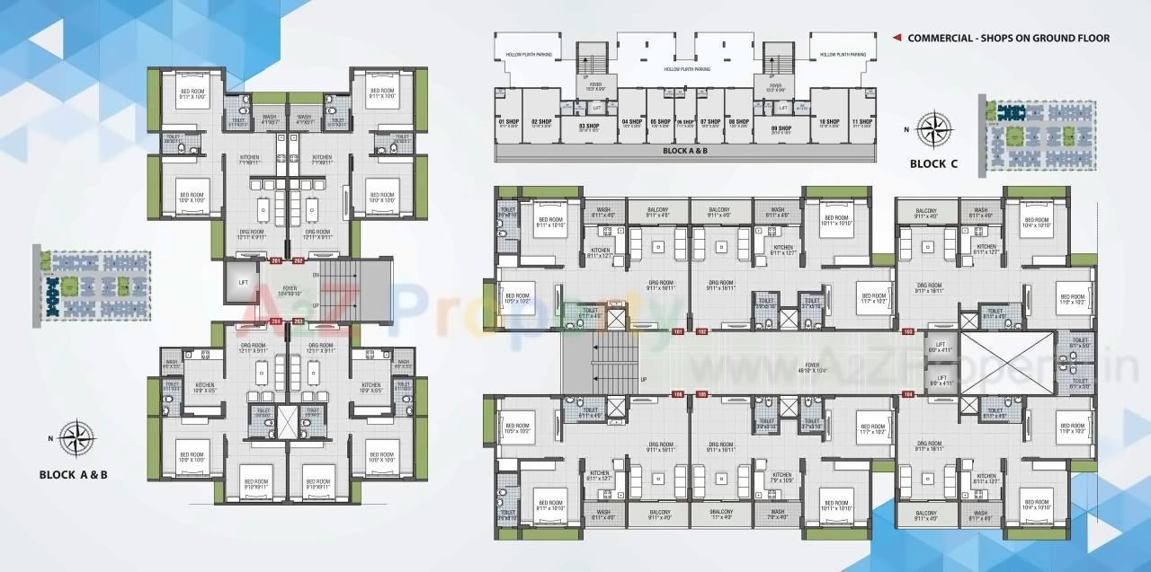 Layout of real estate project Polaris Anand located at Nikol, Ahmedabad, Gujarat
