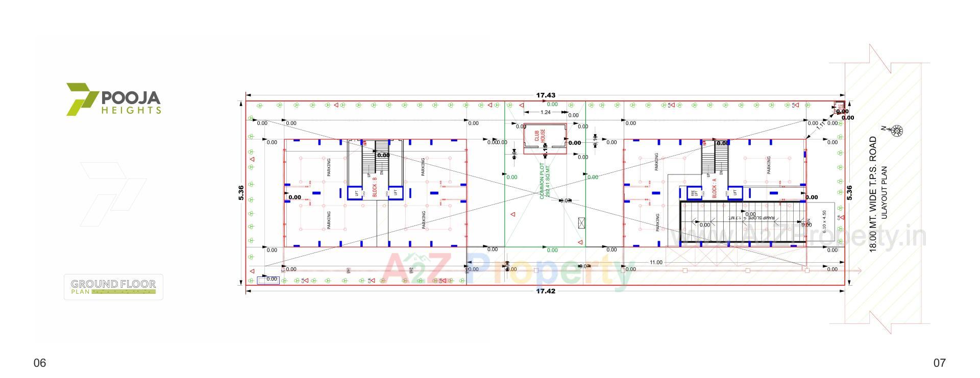  of real estate project Pooja Heights located at Laxmipura, Ahmedabad, Gujarat