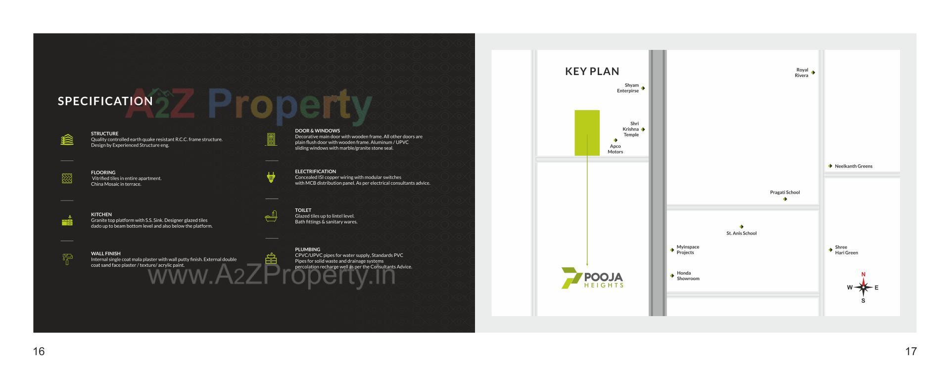  of real estate project Pooja Heights located at Laxmipura, Ahmedabad, Gujarat