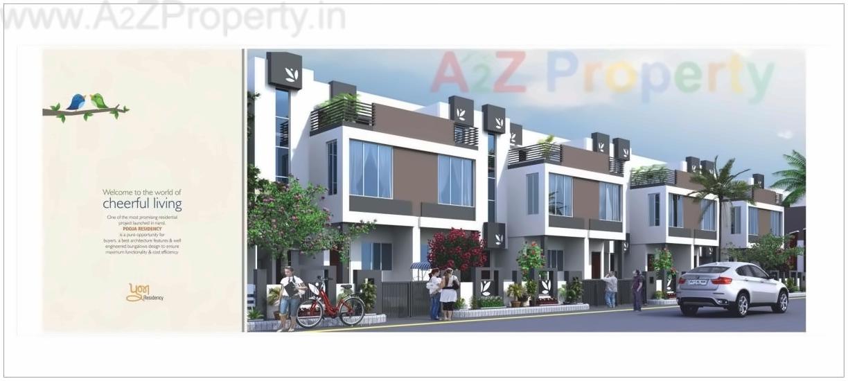 3D Elevation of real estate project Pooja Residency located at Vatva, Ahmedabad, Gujarat
