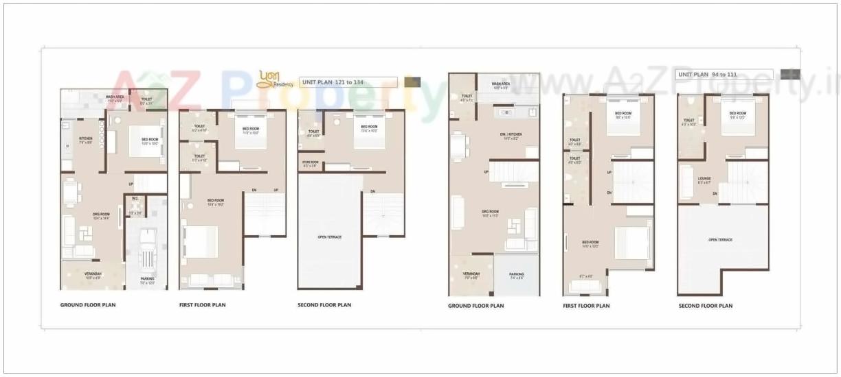Layout of real estate project Pooja Residency located at Vatva, Ahmedabad, Gujarat