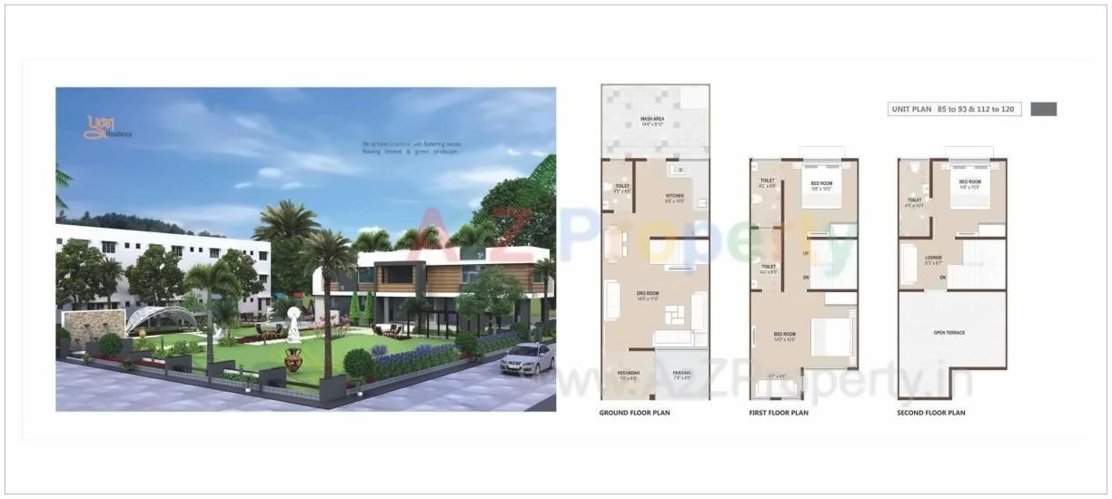 Layout of real estate project Pooja Residency located at Vatva, Ahmedabad, Gujarat