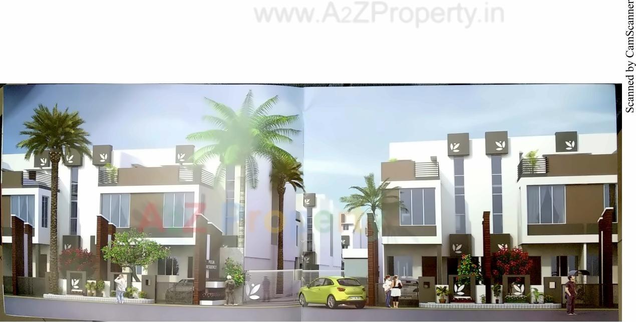 3D Elevation of real estate project Pooja Residency located at Vatva, Ahmedabad, Gujarat