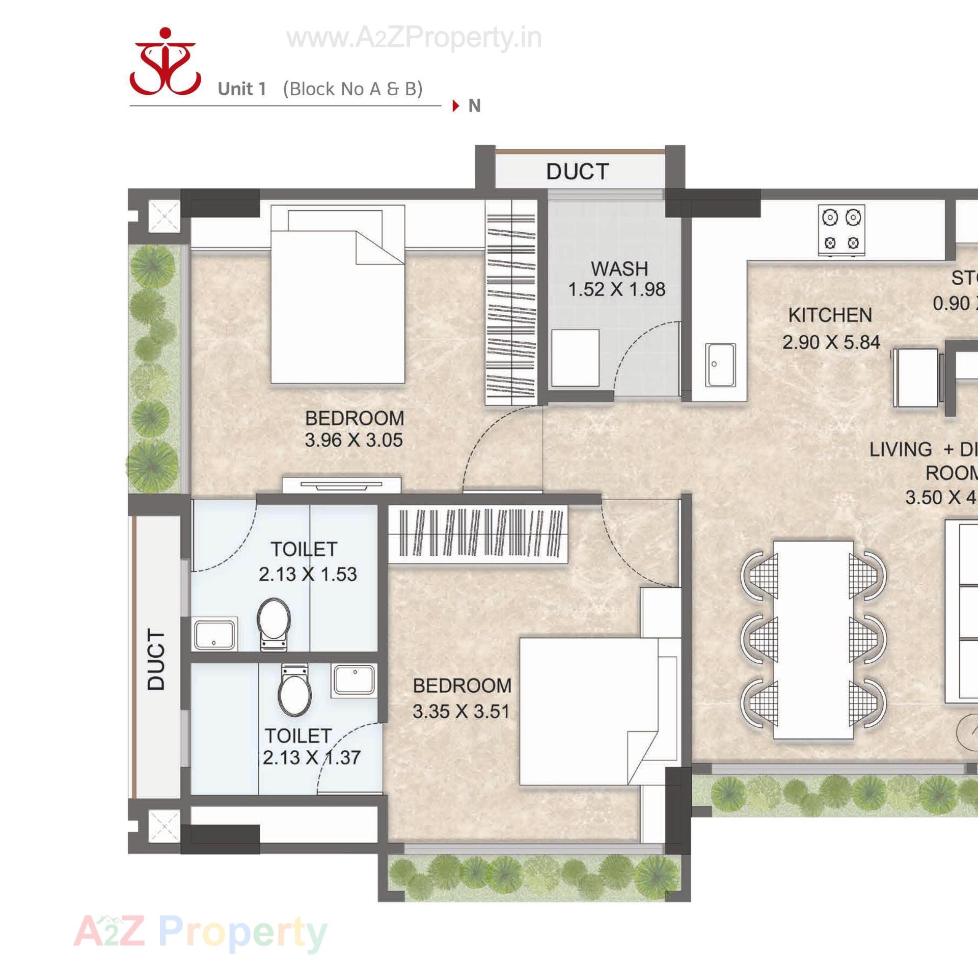 Layout of real estate project Praangan located at Chharodi, Ahmedabad, Gujarat