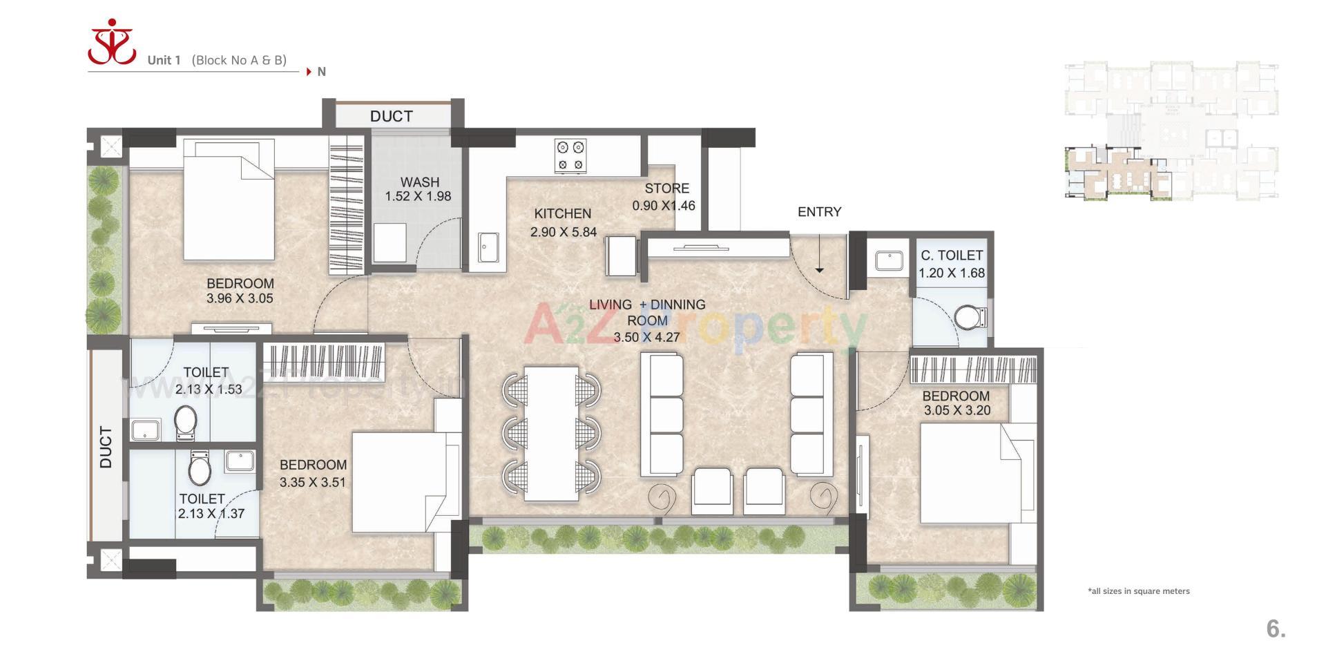 Layout of real estate project Praangan located at Chharodi, Ahmedabad, Gujarat