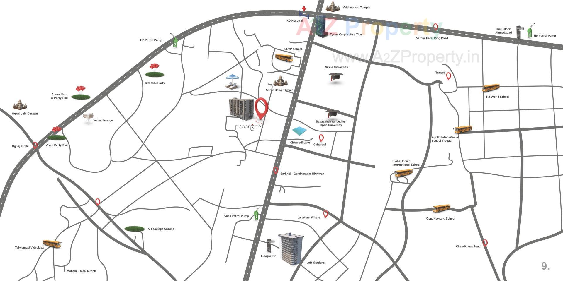  of real estate project Praangan located at Chharodi, Ahmedabad, Gujarat