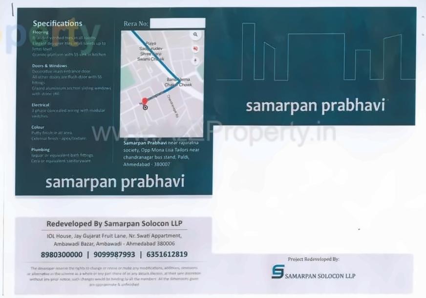  of real estate project Prabhavi Flat located at Paldi, Ahmedabad, Gujarat