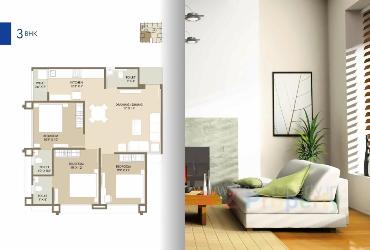 Layout of real estate project Prabhuvan Ii located at Paldi, Ahmedabad, Gujarat