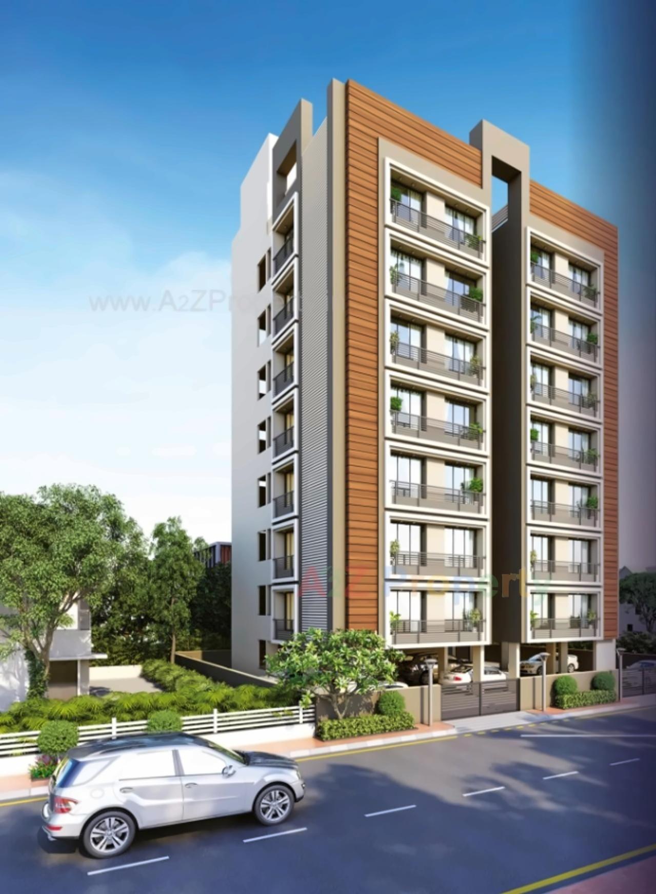 3D Elevation of real estate project Prabhuvan Ii located at Paldi, Ahmedabad, Gujarat