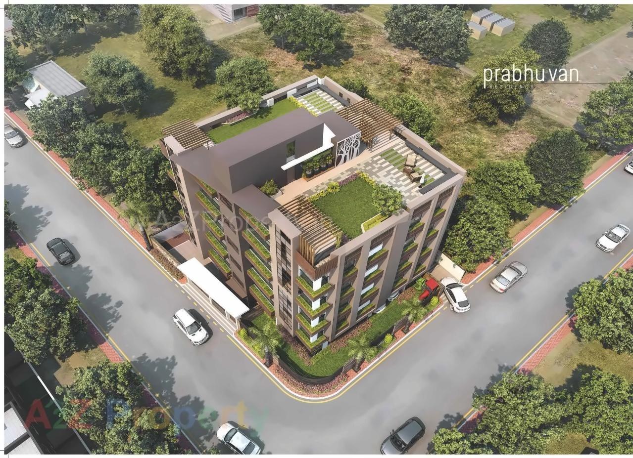 3D Elevation of real estate project Prabhuvan Residency located at Paldi, Ahmedabad, Gujarat