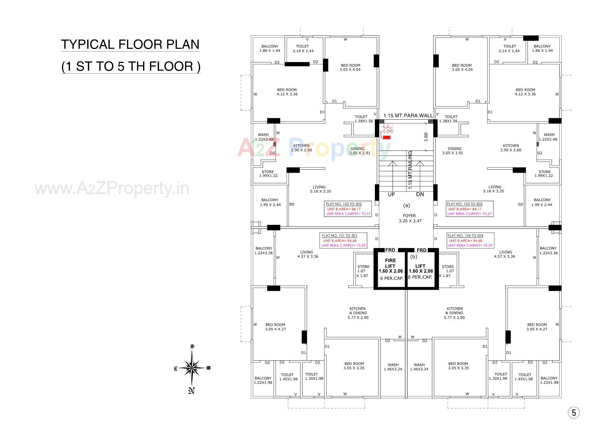 Layout of real estate project Pradhyuman Park located at Paldi, Ahmedabad, Gujarat