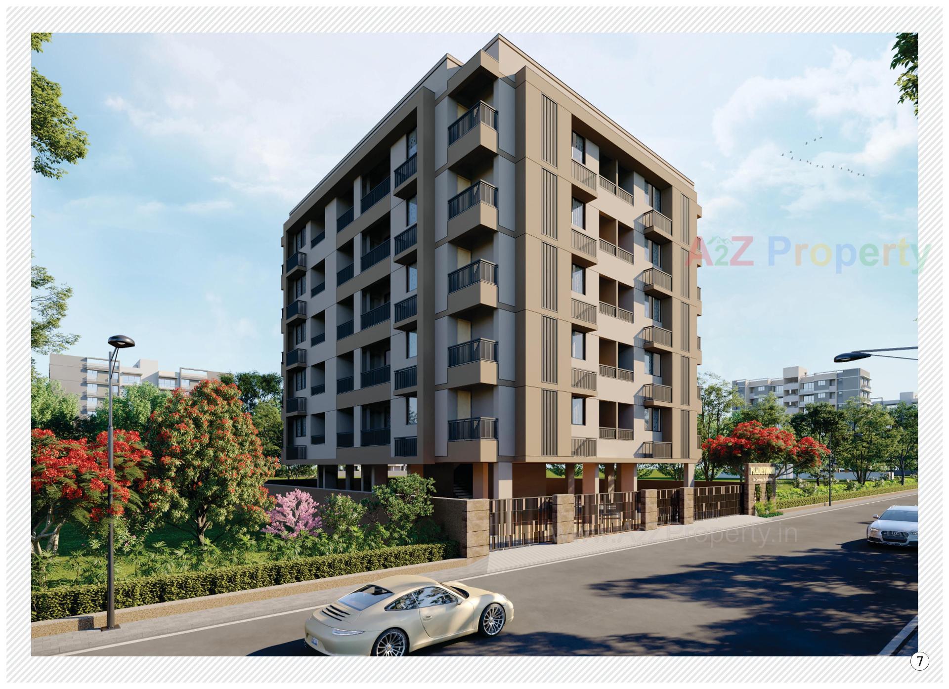 3D Elevation of real estate project Pradhyuman Park located at Paldi, Ahmedabad, Gujarat