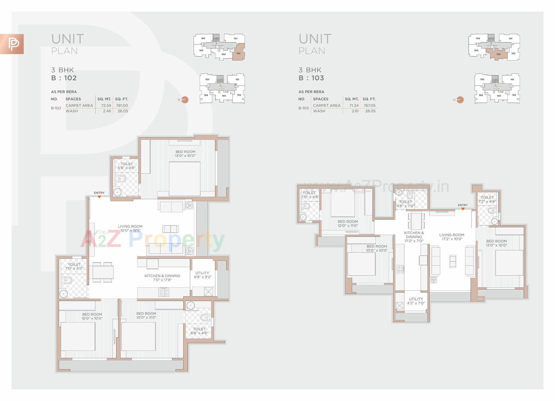 Layout of real estate project Praharsh Platinium located at Ghuma, Ahmedabad, Gujarat