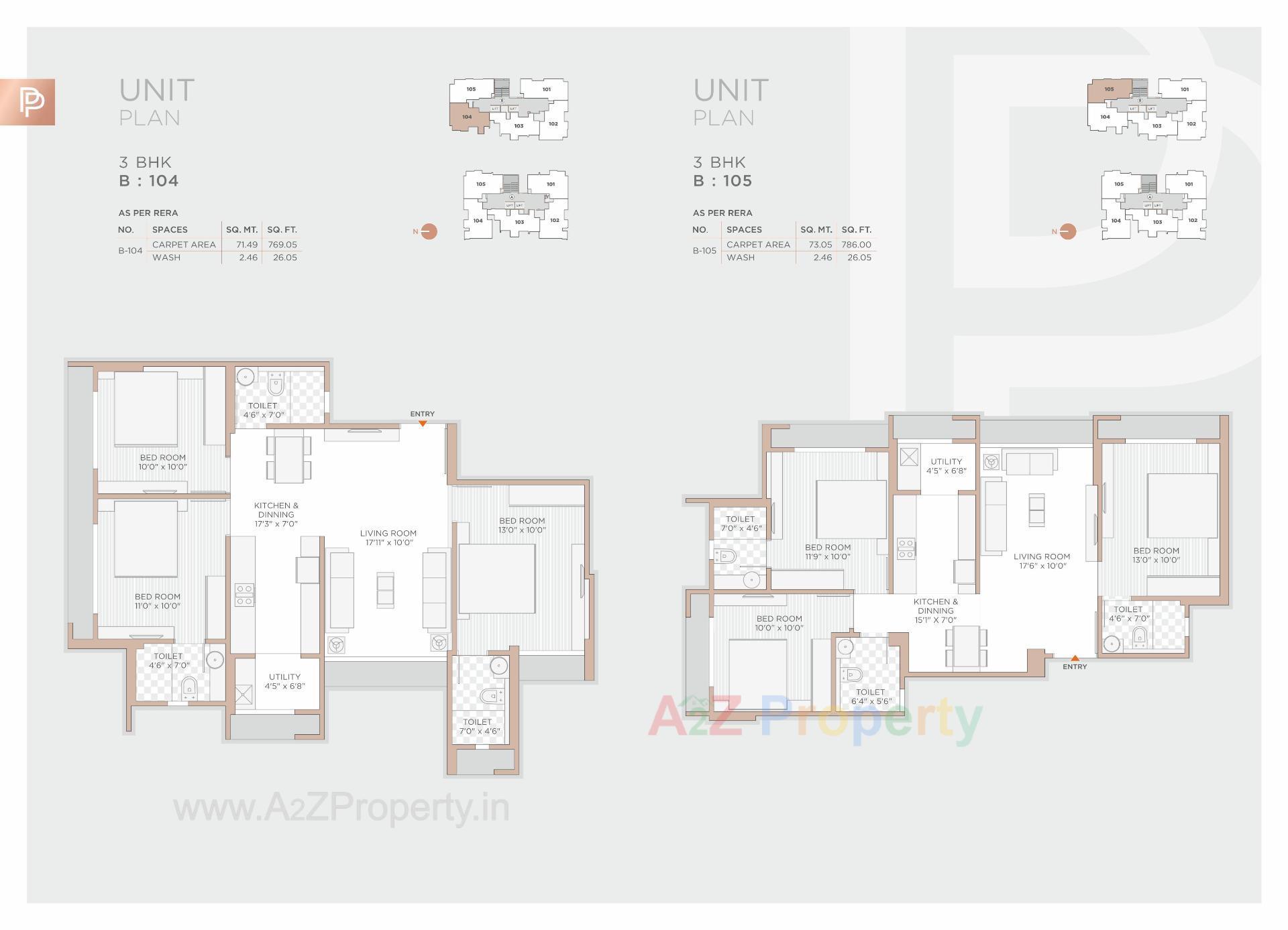 Layout of real estate project Praharsh Platinium located at Ghuma, Ahmedabad, Gujarat