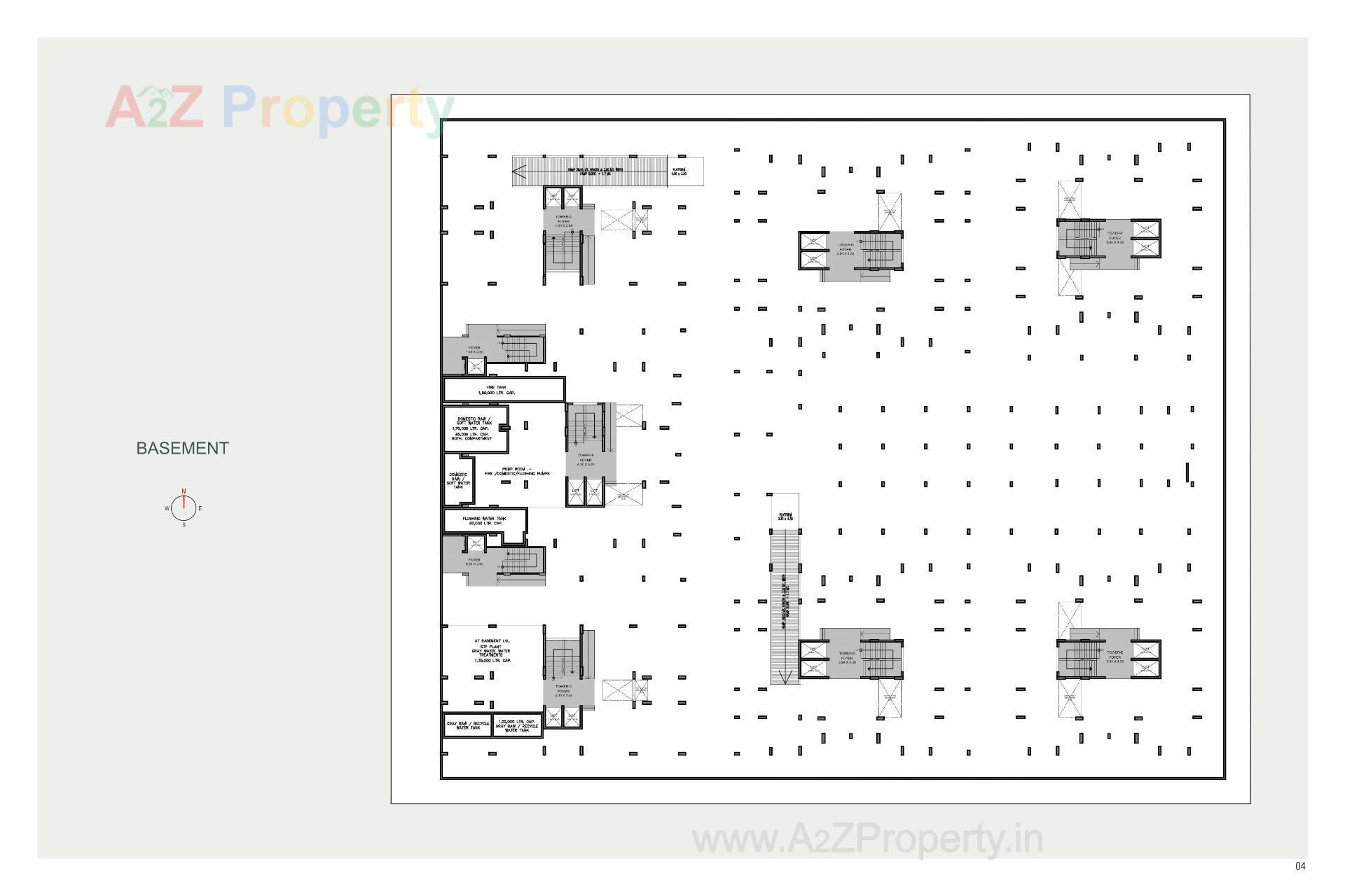 Layout of real estate project Praharsh Serena located at Ghuma, Ahmedabad, Gujarat
