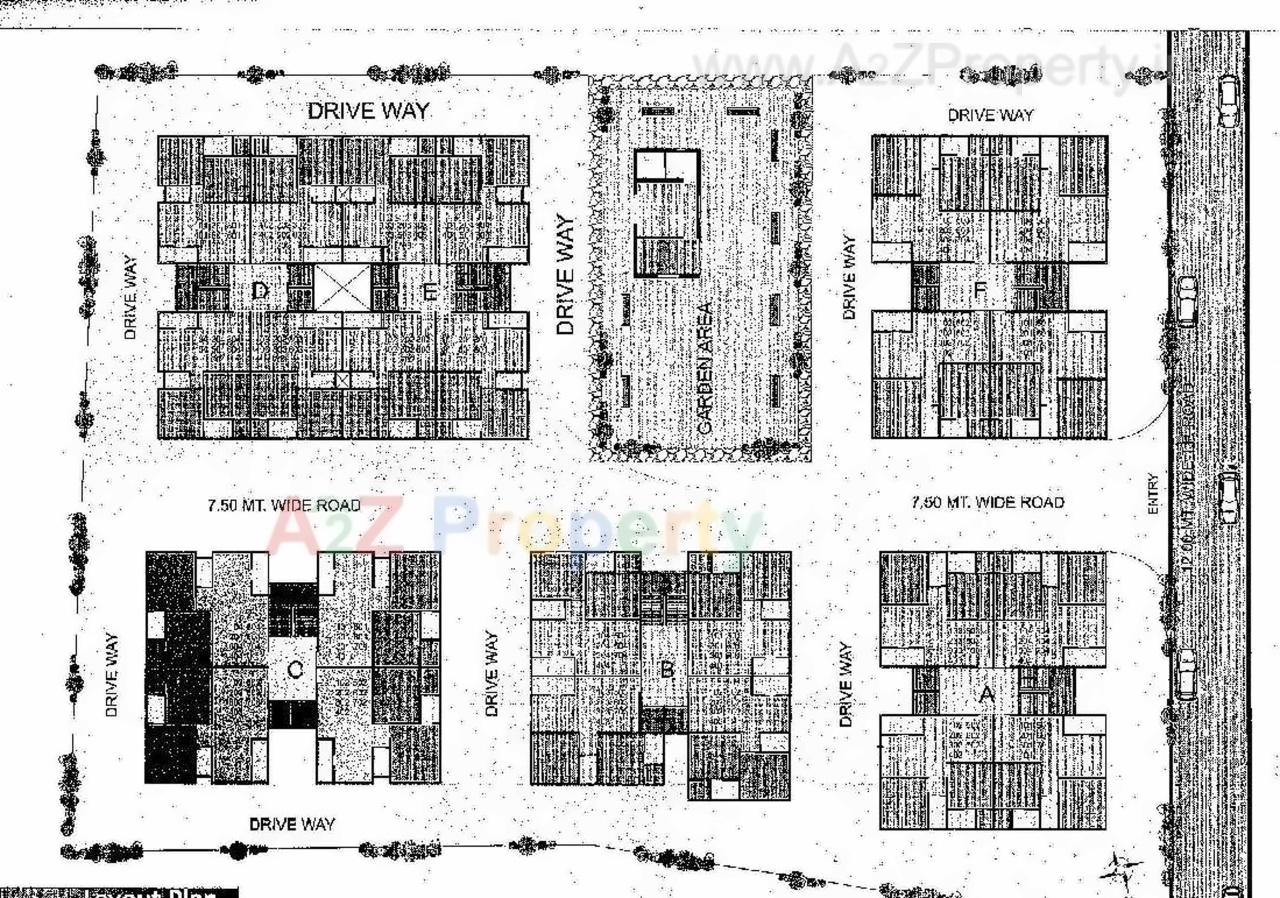 Layout of real estate project Pramukh Avenue located at Ahmedabad, Ahmedabad, Gujarat