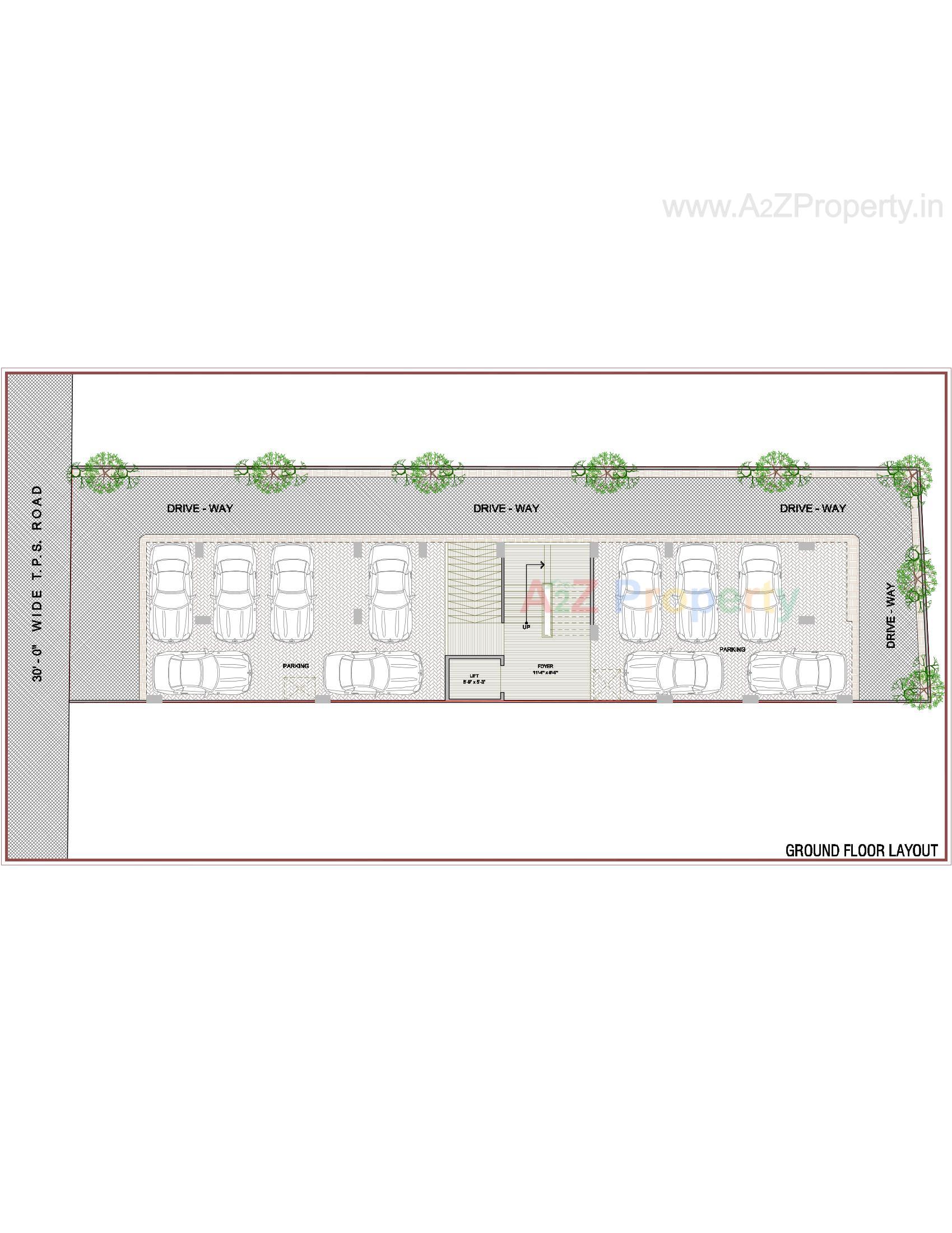 Layout of real estate project Pramukh Avenue located at Maninagar, Ahmedabad, Gujarat