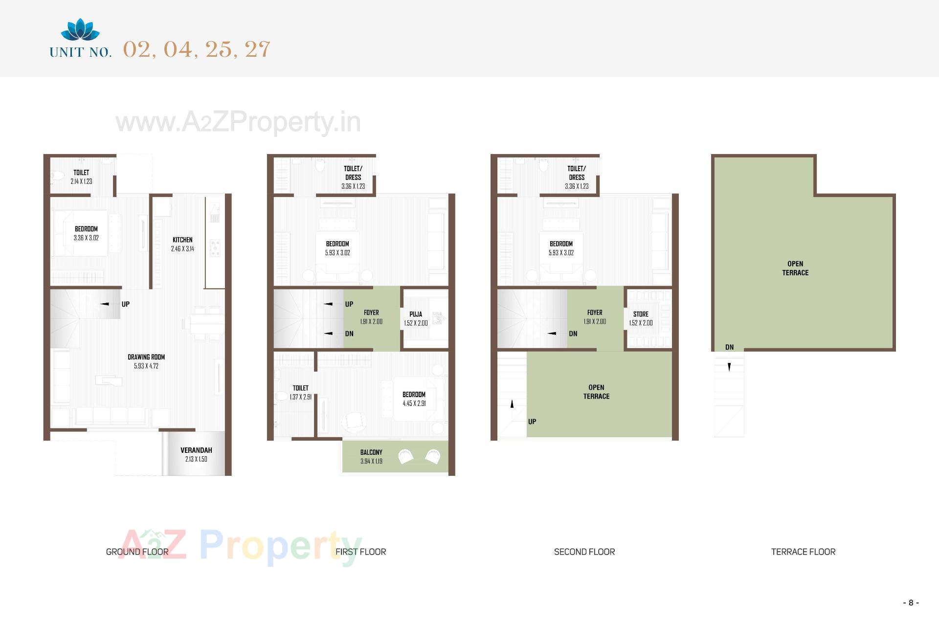 Layout of real estate project Prarthna Bungalows located at Ahmedabad, Ahmedabad, Gujarat