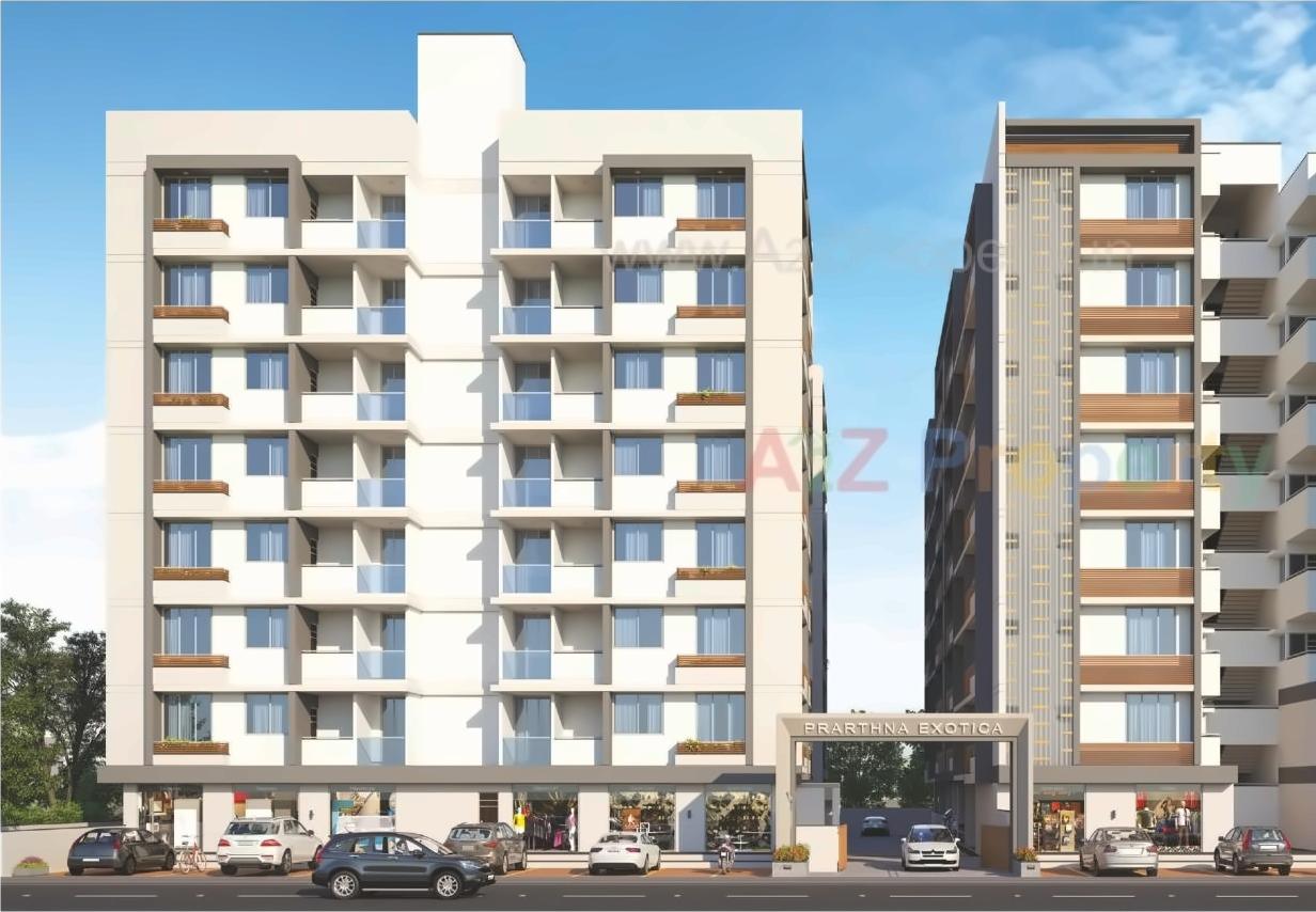 3D Elevation of real estate project Prarthna Exotica located at Odhav, Ahmedabad, Gujarat