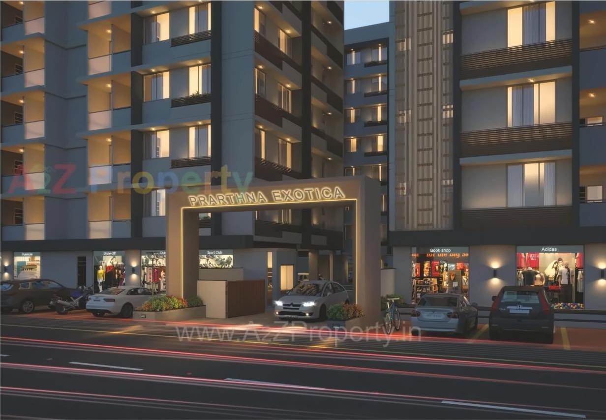 3D Elevation of real estate project Prarthna Exotica located at Odhav, Ahmedabad, Gujarat