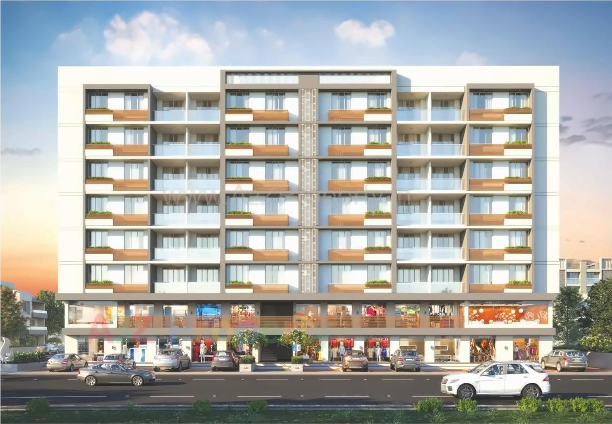 3D Elevation of real estate project Prarthna Exotica located at Odhav, Ahmedabad, Gujarat
